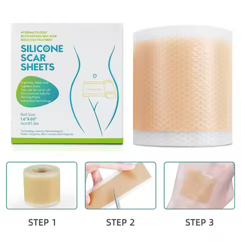 Scar Patches Remove Silicone Gel Sheet Correctors Burn Wounds Efficient Surgery Scar Tape Skin Repai