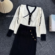 Helena blouse & set V-neck knit All sizes