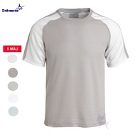 HAHAMAN Áo thun thể thao mùa hè vải mát thấm hút mồ hôi tay phối màu ATP01061