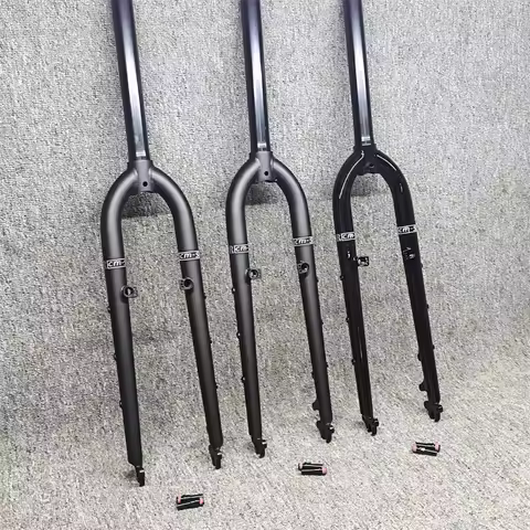 DARKROCK CM-5 CR-MO Steel Front Fork 28.6mm DISC and DISC+V 26inch 27inch MTB Rigid Fork Mountain Bi