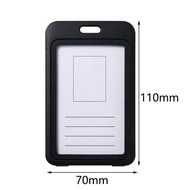 Plastic Badge Employee Badge Holder Double Sided Transparent Retractable Card Holder Office Staff Ba