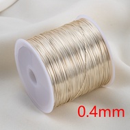 Sumber Aksesori Barang Kemas DIY 0.3-0.4mm Wayar Tembaga Buatan Tangan Kawat Manik Bahan Barang Kema