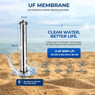 PVDF STAINLESS STEEL MEMBRANE OUTDOOR FILTER 8000 LITER