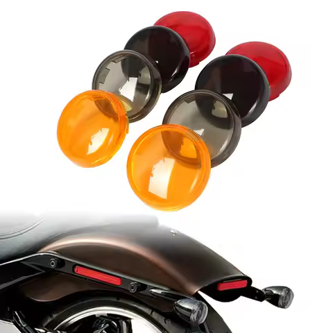 2pcs Turn Signal Indicator Light Lens Cover For Harley Touring Road King Sportster XL 883 1200 Iron