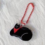 療癒黑貓 充氣捏捏吊飾