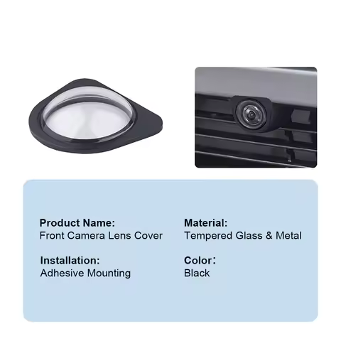 Sentry Mode Protection Front Camera Shield 9H Tempered Glass for Tesla Model 3 Highland 2026 Model Y