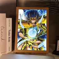 Golden Saint Seiya Anime Two-Dimensional Anime Bedroom Bedside Night Light Seiya Norina Lighting Pai