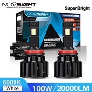 Novsight F06 LED Headlight H11 H9 H8 100W 20000LM 6000K