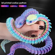 3D Printed Articulated Snake 3D Printed Articulated Flexible Snake Toy Flexible Joints Snake Desk To