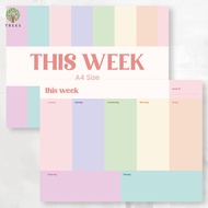 Weekly To-Do List Undated Weekly Planner Colorful Weekly Planning Notebook Weekly Plan List Table 8.