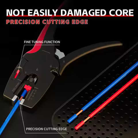 Automatic Wire Stripper and Cutter Pliers 2 in 1 Heavy Duty Tools 0.03-10mm²/32-7AWG Mini Multifunct