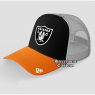 Raiders Mesh Hat - Fashion Trucker Hat - Men's and Women's Mesh Baseball Cap NFL