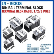 Ss3 Terminal Block Din Rail Block 600V IN12BK 13SBK/BK 20BK 30BK 60BK 411S IN12BK TOOL PART