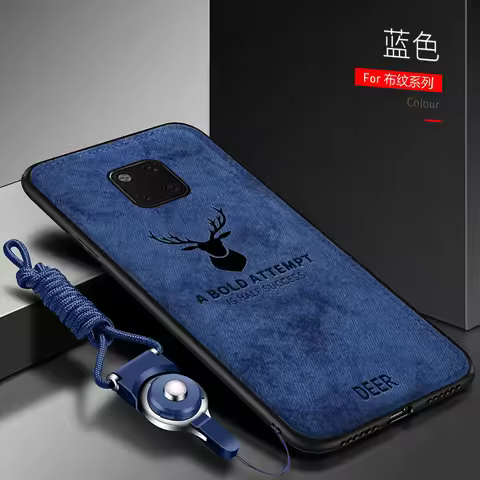 For Huawei Mate 20 30 Pro Case Soft Silicone+Hard fabric Deer Slim Protective Back Cover Case for hu