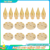 In stock-8 Pairs 6 X 36Mm Copper Speaker Spike Isolation Stand + Base Pad Feet Mat Speaker Isolation