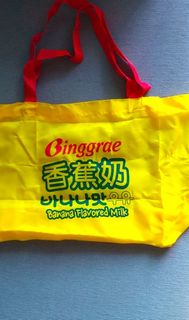 限量 韓國人氣品牌 韓國 Korea Binggrae 香蕉奶 Binggrae Flavored Milk Banana 限量版 Limited edition 闊底 購物 買野 環保袋 多用途袋 