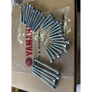 yamaha rxz boss bosh mili catalyzer Engine Screw Cover Enjin Skru Full Set screw casing engine t8