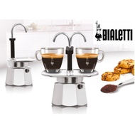 Bialetti Mini Express Coffee Maker 2 Size, Hand Drip, Espresso, Moka Pot