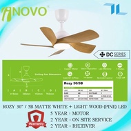 INOVO 30" 5 Blade Ceiling Fan with Light
