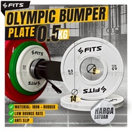 FITS Olympic Bumper Plate 0.5kg Weight Rubber