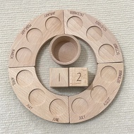 Perpetual Calendar 1 Perpetual Calendar 1 Wooden Perpetual Calendar Peg Dolls Figures Kids Learning Time Toys Open Ended Play Game Year Advent Calendar For Children