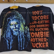 Rob Zombie Hellbilly Deluxe สกรีนใหญ่ ฟอกนุ่ม เสื้อวินเทจ เสื้อทัวร์ วงร๊อค โปรโมอัลบั้ม heavy vinta