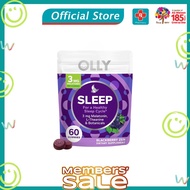 OLLY Sleep Gummy Supplements (60 Count) with Melatonin, For Healthy Sleep Cycle Refill Pouch