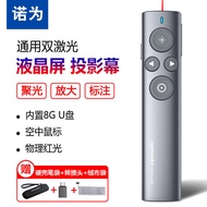 诺为 N95 Pro Spotlight 双激光翻页笔液晶屏led放大凸显无线演示器空中飞鼠PPT充电投影笔