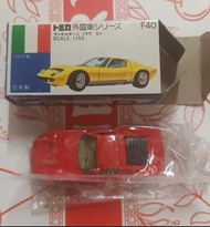 日製 takara tomy Tomytec f40 1/64 Lamborghini Miura SV 合金車 made in japan