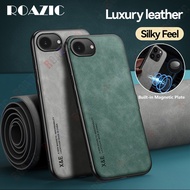 Compatible For iPhone 16e Phone Case Luxury Matte Leather Texture Attractive Casing Shockproof Silic