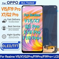 6.43" OLED/TFT For OPPO Realme V15/X7/Q2 Pro/F19 Pro/F19 Pro+ Display Screen Touch Sensor Digitizer 