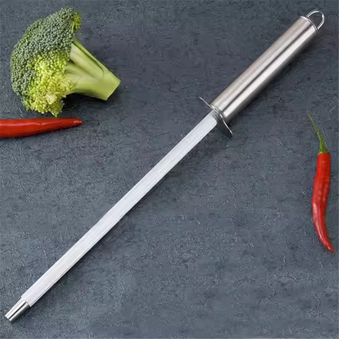 New Professional Knife Sharpening Stick Rod Diamond Sharpening Stick Honing Steel For Kitchen Knife 