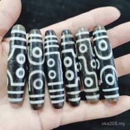 Dzi Beads Dzi Beads Weathered Pulp Nine Eyes Pendant Agate Bracelet Necklace Wholesale Chalcedony Dz