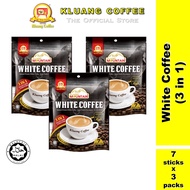 PUTIH Kluang Mountain Cap Televisyen White Coffee 3 In 1 (7 sticks x 3 pek) Instant White Coffee