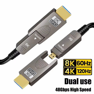 8K 60Hz Fiber Optic HDMI 2.1 Cable 48Gbps eARC for Gaming PS5 Xbox PC Monitor Display Elite