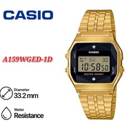Casio Vintage A159WGED Natural Diamonds Series Digital Stainless Steel Band Unisex Watch - A159WGED-