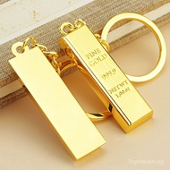 Creative Gold Bar Keychain Gift Keychain Simulation Gold Brick Keychain Activity Small Gift Toy Add 