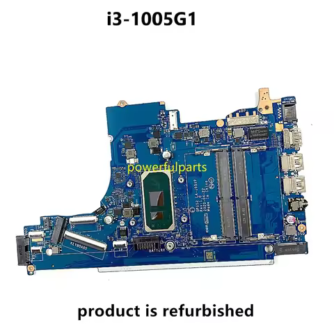 For Hp 15-DA 15T-DA Laptop Motherboard i3-1005G1 Cpu On-Board GPI52 LA-J951P Mainboard Working Good