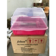 Felton dish drainer/dish storage with cover/tempat letak pinggan tutup/rack pinggang