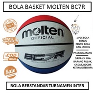 BOLA BASKET KARET MOLTEN BG7R ORIGINAL - BOLA BASKET OUTDOOR INDOOR - BASKETBALL NBA - BOLA BASKET OFFICIAL