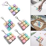 [Freneci] Keyboard Toy, Stress Reliever Toy, 9-key Keychain, Mechanical Keyboard