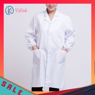 【 Valink 】 White Lab Coat หมอโรงพยาบาลนักวิทยาศาสตร์โรงเรียนชุดแฟนซีสำหรับนักเรียนผู้ใหญ่