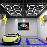 [HAVE WARANTY & REBATE] LOW PRICE 680W honeycomb light hexagon led detailing light kedai detailing k