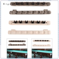 Eigell Billiard Pool Cue Holder Wood 6 Cues Wall Mounted Organizer Professional Rack for Billiards G