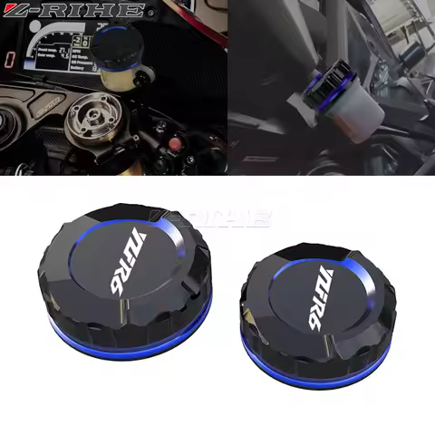 2024 1 set Front and Rear Brake Fluid Cylinder Master Reservoir Cover Oil Cap For Yamaha YZFR6 YZF-R