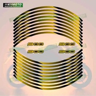 For Z900 Z 900 reflective motorcycle accessories 17 inch front and rear wheel decals hub modified wh