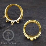 Simple but beautiful gold stainless steel tunnel Piercing earrings Body Jewelry