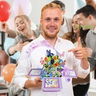 JEREMY1 3D Pop Up Greeting Card, 3D Patterns Creative Butterfly Pop-Up Card, Commemorative Paper Col