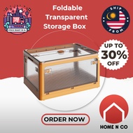 HNC 90L Foldable Transparent Storage Box with Lid
