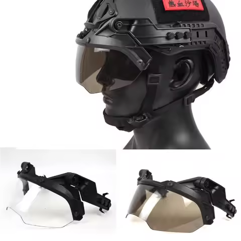 Universal OP Goggles, MICH Tactical Helmet, Adjustable, 90 Degrees, CS Wearable, Myopia Glasses